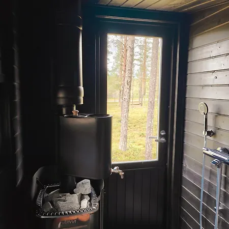 Fell Village 2 With A Mountain View, Fireplace, Sauna, Kitchen Holiday home Luosto