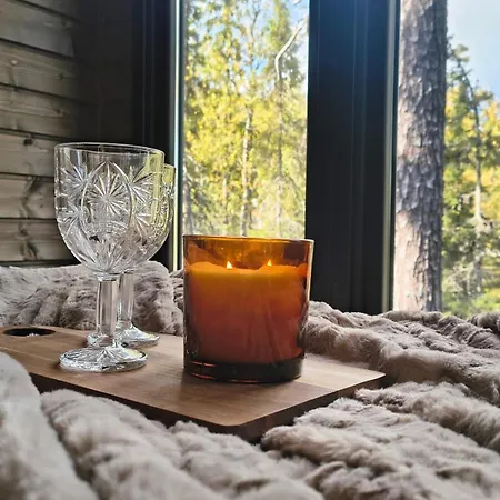 Lapland Landscape Xl With Nature View, Sauna, Fireplace & Kitchen, Sodankylae, Luosto, Fell Village 度假居