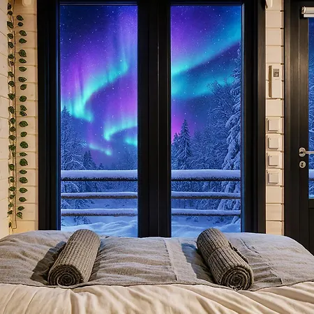 度假居 Lapland Landscape Xl With Nature View, Sauna, Fireplace & Kitchen, Sodankylae, Luosto, Fell Village *