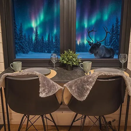 度假居 Lapland Landscape Xl With Nature View, Sauna, Fireplace & Kitchen, Sodankylae, Luosto, Fell Village 洛斯托