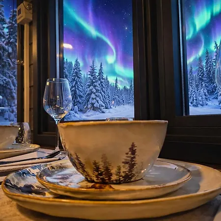 Lapland Landscape Xl With Nature View, Sauna, Fireplace & Kitchen, Sodankylae, Luosto, Fell Village Tatil Evi Luosto